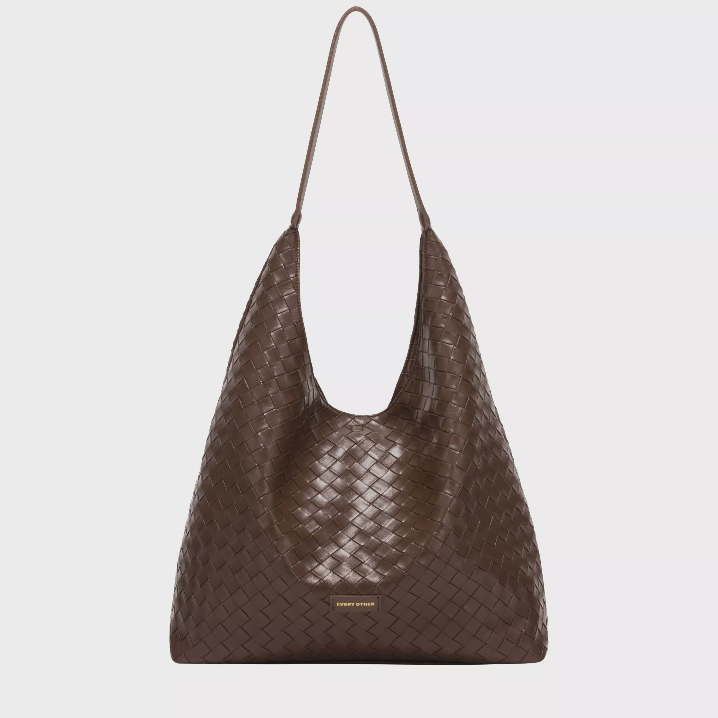Every Other Single Strap Shoulder Bag Brown