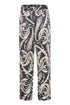 b.young Flair Pants Black Paisley