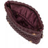 Every Other Quilted Flap Over Clutch Cross Body Bag Burgundy