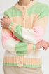 b.young Onero Striped Cardigan Roseate Spoonbill Mix