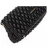 Every Other Quilted Flap Over Clutch Cross Body Bag Black