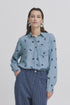 b.young Kosmo Shirt Light Blue Denim Leaf