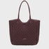 Every Other Large Quilted Tote Bag Burgundy