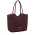 Every Other Large Quilted Tote Bag Burgundy