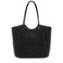 Every Other Large Quilted Tote Bag Black