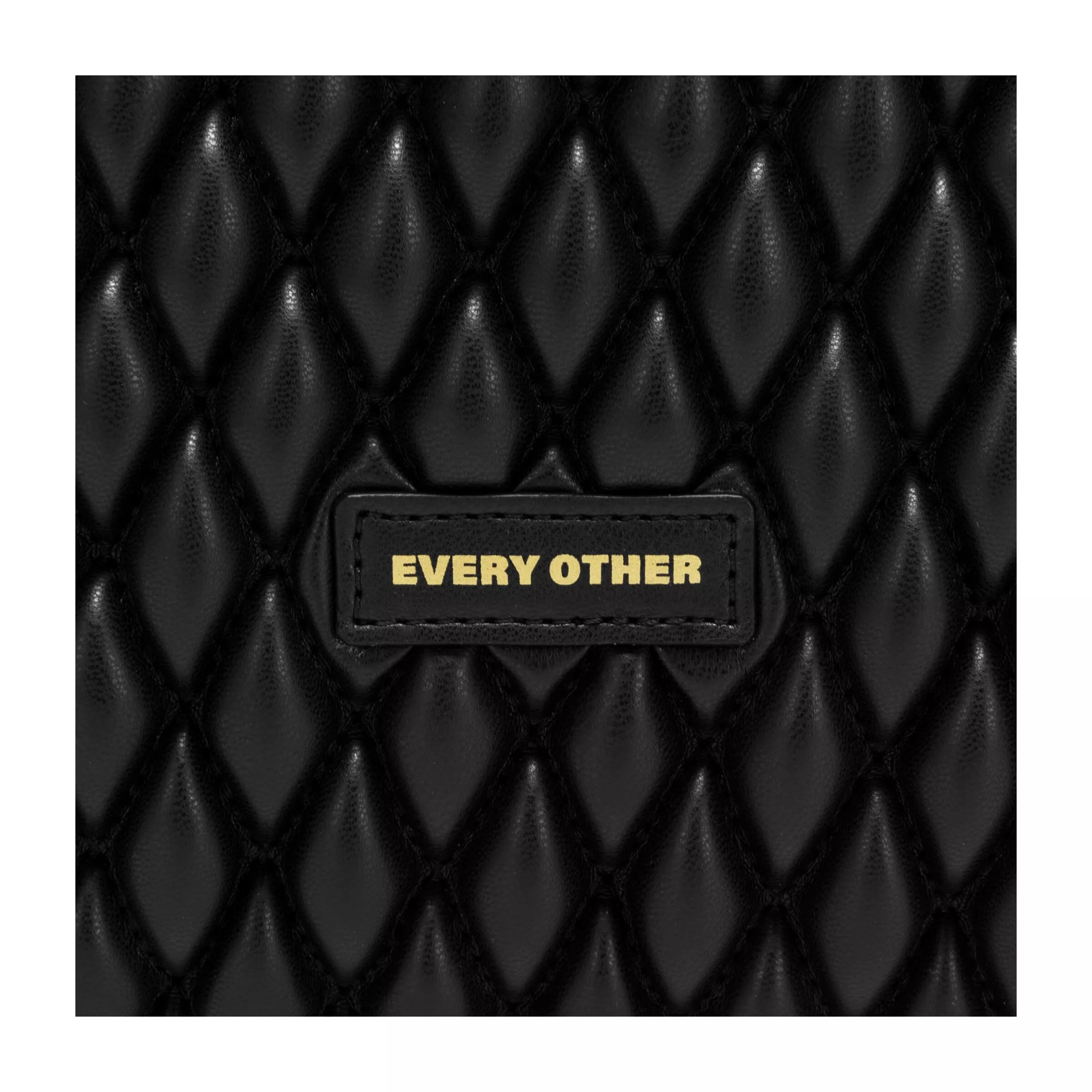 Every Other Large Quilted Tote Bag Black
