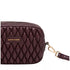 Every Other Quilted Camera Cross Body Bag Burgundy