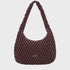 Every Other Quilted Shoulder Bag Burgundy