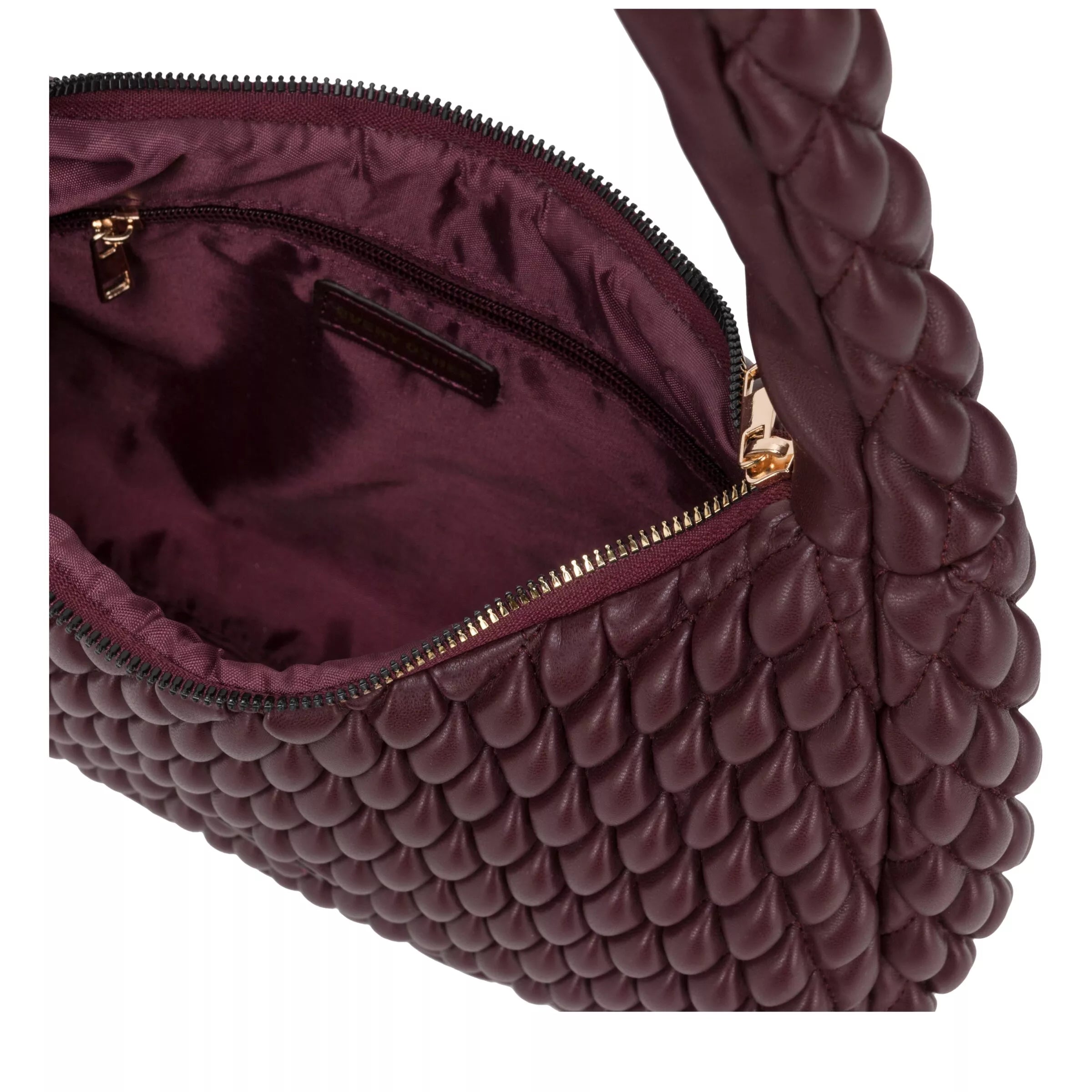 Every Other Quilted Shoulder Bag Burgundy