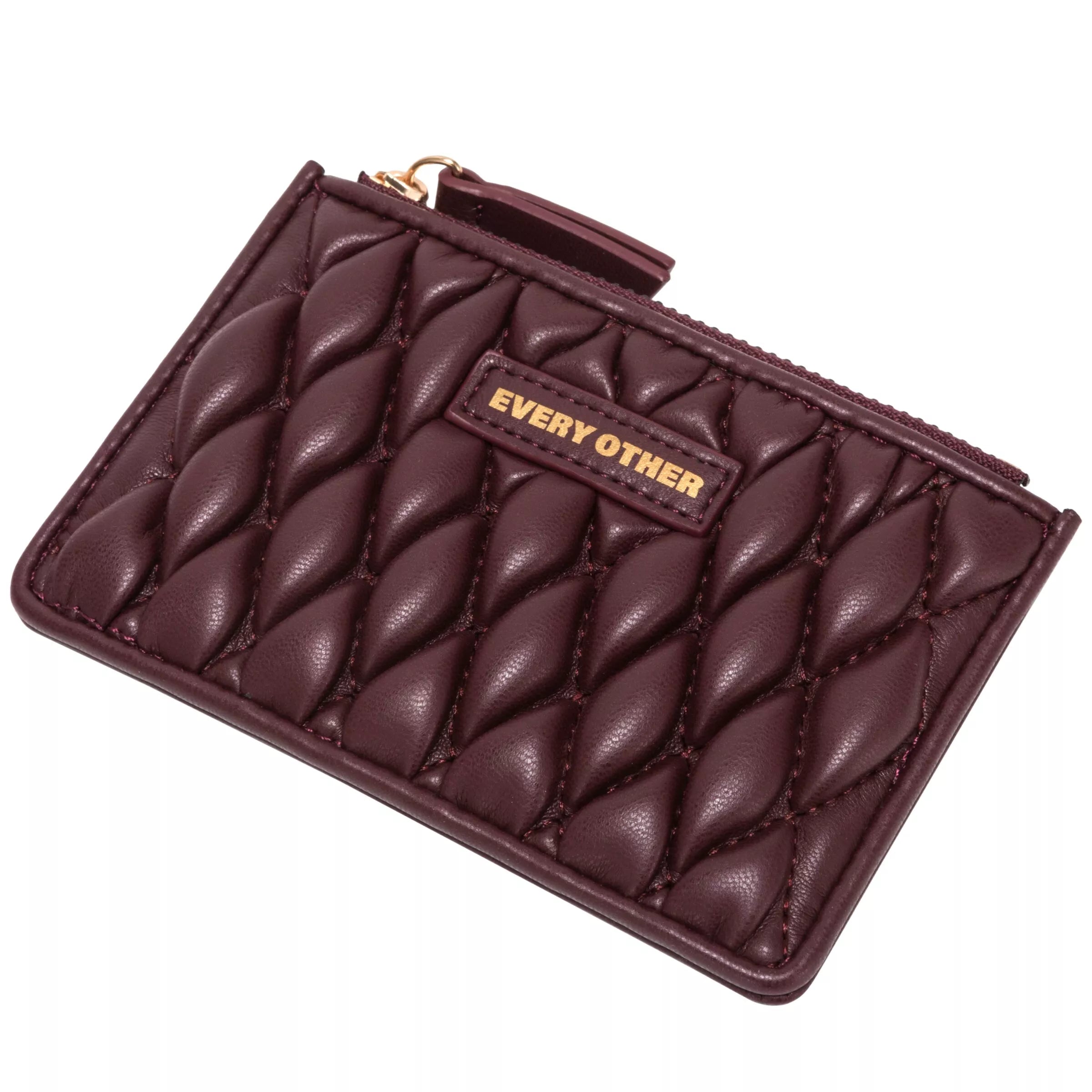 Every Other Quilted Card Holder Burgundy