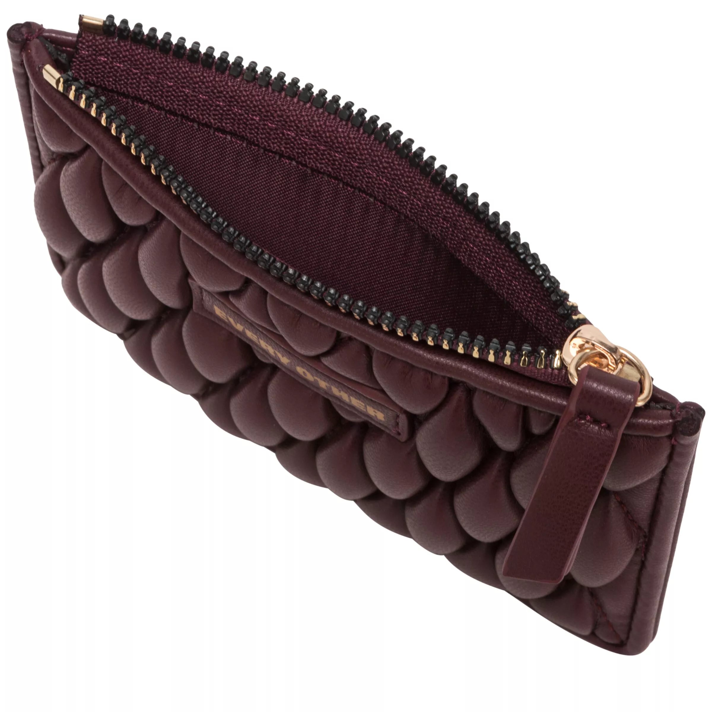 Every Other Quilted Card Holder Burgundy