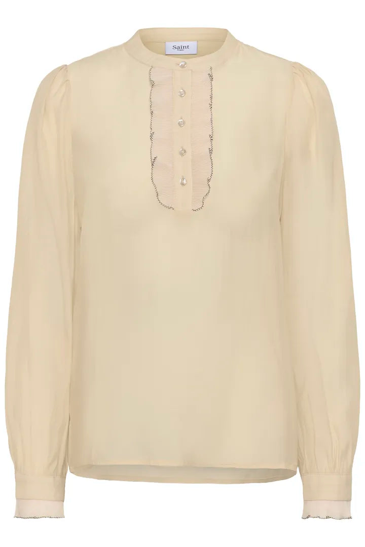 Saint Tropez Magdalena Shirt Brown Rice