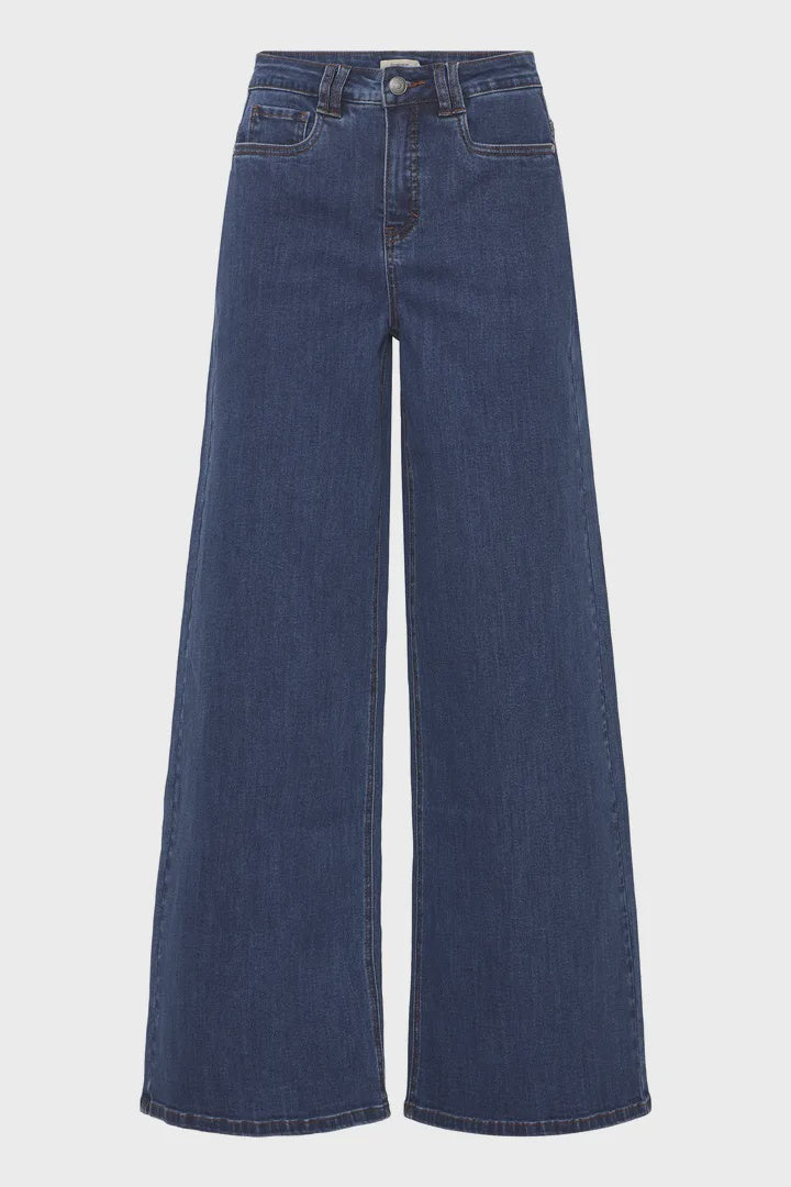 Fansa Atlanta Hanna High Waist Jeans Dark Blue Denim