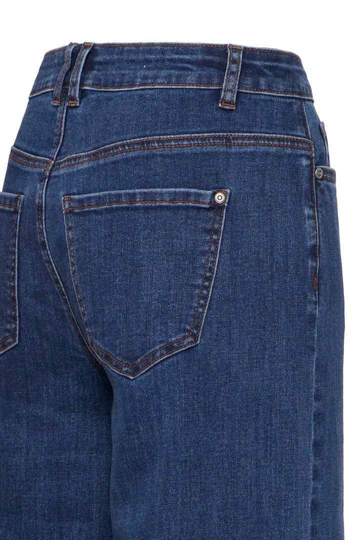 Fansa Atlanta Hanna High Waist Jeans Dark Blue Denim