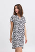 b.young Falakka V-Neck Dress Ethnic Black Mix