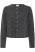 Fansa Noah Cardigan Charcoal Grey Melange