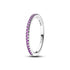 Pandora Sparkling Purple Half-Eternity Band Ring