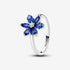 Pandora Blue Sparkling Herbarium Cluster Ring