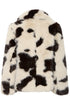 b.young Bemio Coat Birk Cow Fake Fur