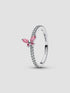 Pandora Pink Sparkling Butterfly Ring