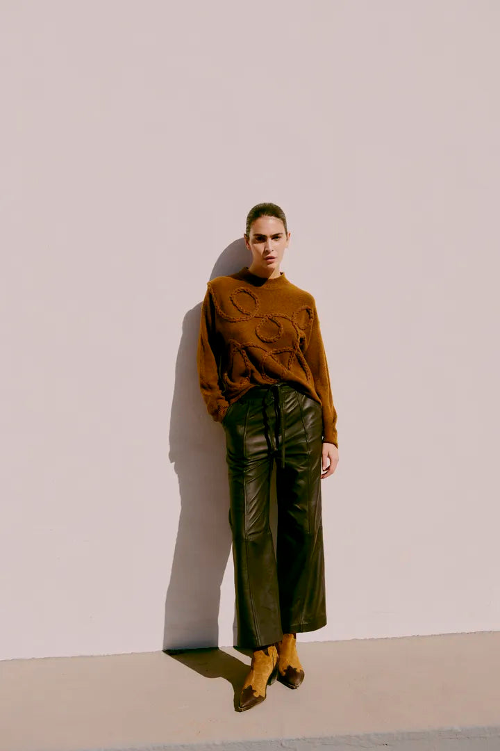 b.young Medi Deco Jumper Toffee Melange