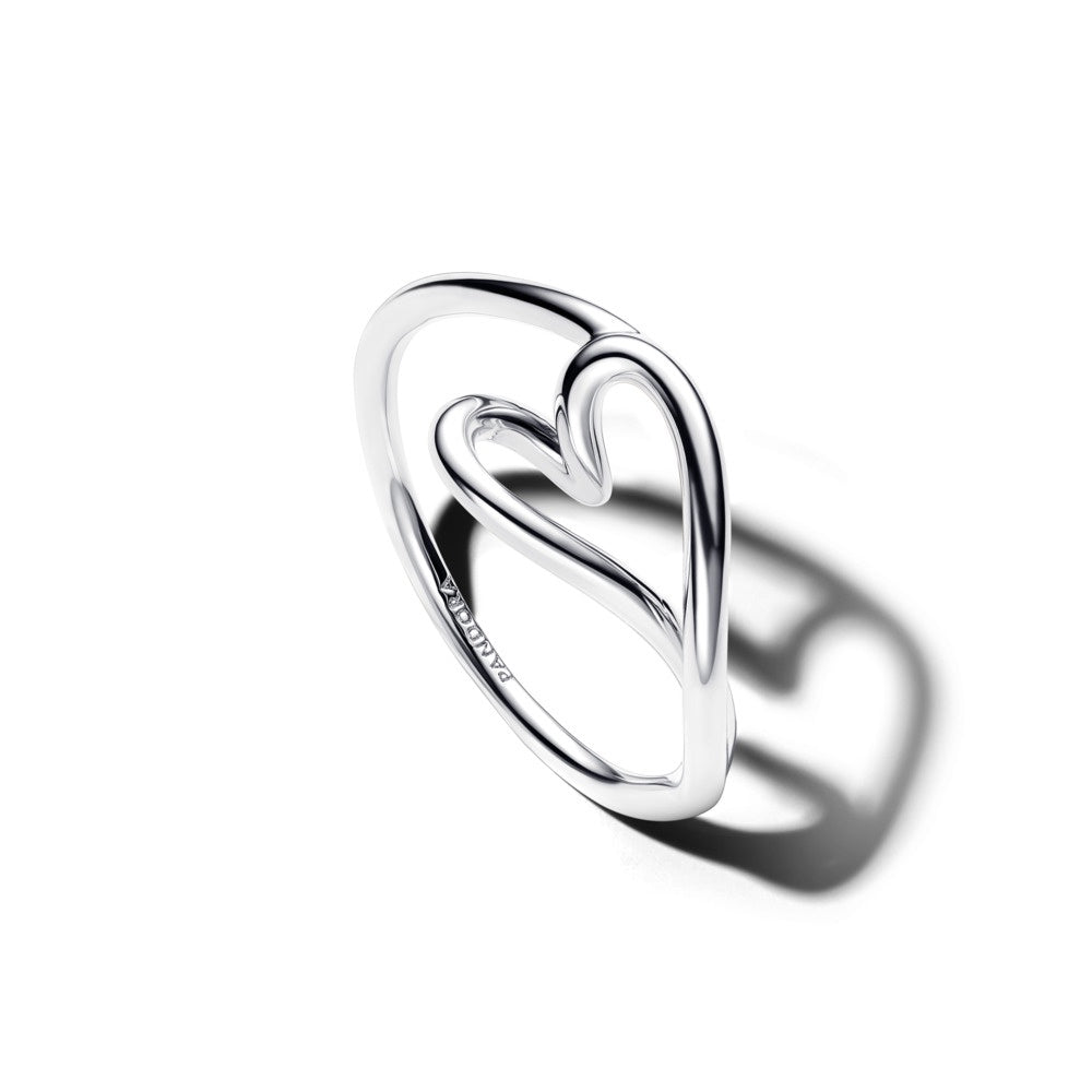 Pandora Organically Shaped Heart Small Ring