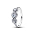 Pandora Halo Heart Trilogy Ring
