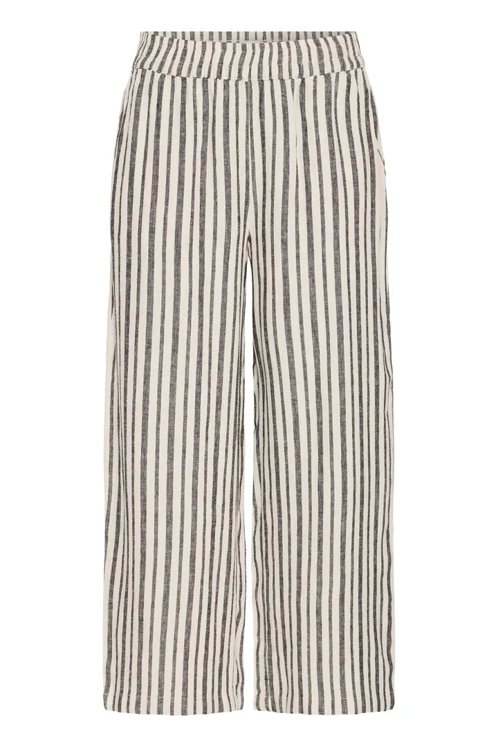 b.young Falakka Crop Trousers Rainy Day Stripe Mix