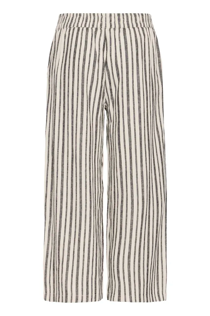 b.young Falakka Crop Trousers Rainy Day Stripe Mix