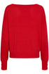 b.young Mobbe Boatneck Jumper Barbados Cherry