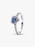 Pandora Blue Elevated Heart Ring