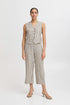 b.young Falakka Crop Trousers Rainy Day Stripe Mix