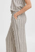 b.young Falakka Crop Trousers Rainy Day Stripe Mix