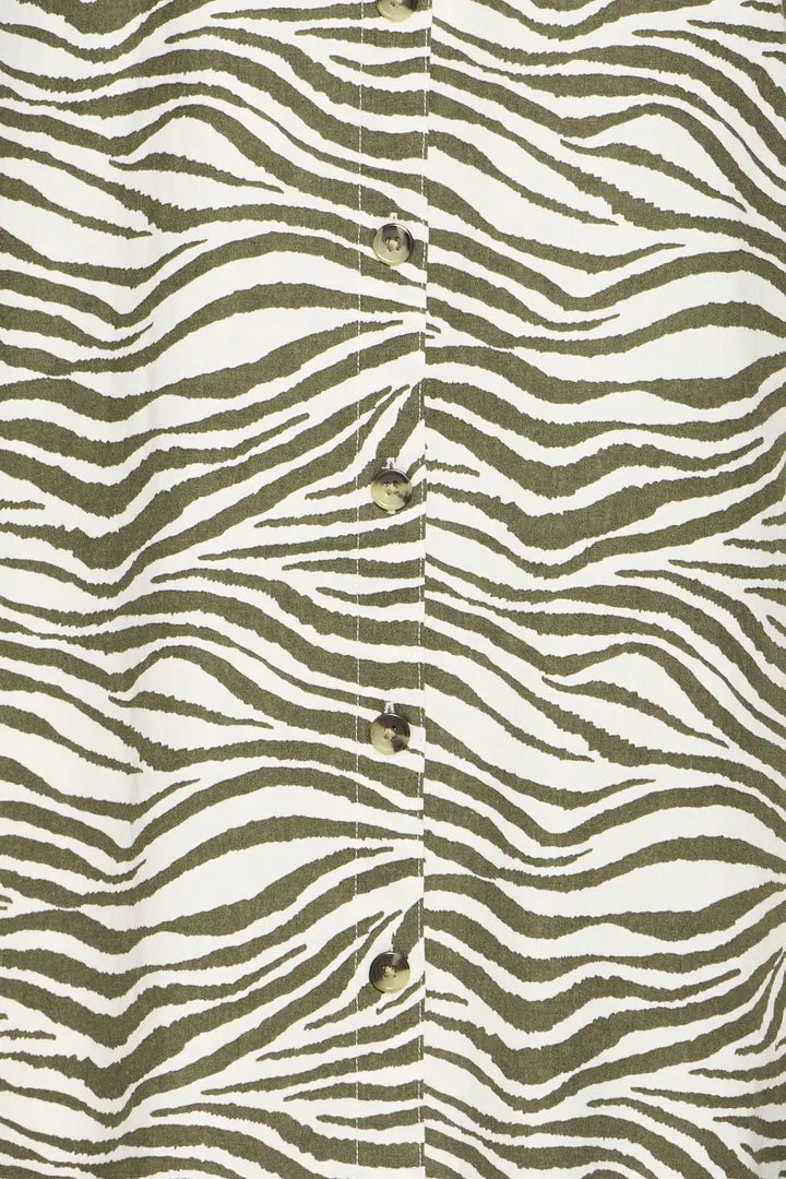 b.young Falakka SS Shirt Dress Animal Kalamata Mix