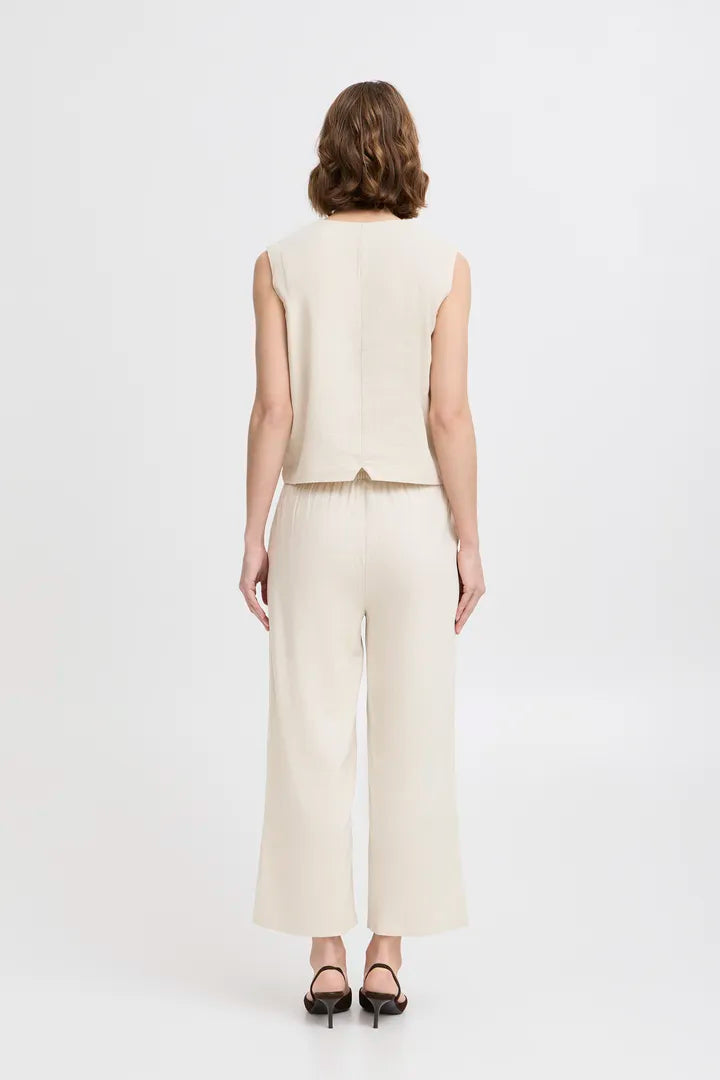 b.young Falakka Crop Trousers Rainy Day