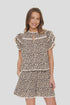 Saint Tropez Kirby Blouse Creme Leopard Strokes