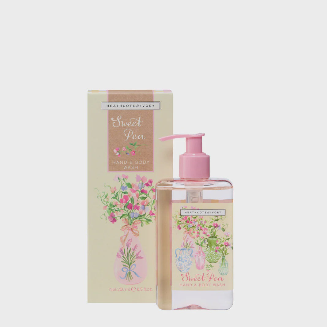 Heathcote & Ivory Sweet Pea Hand & Body Wash 250ml