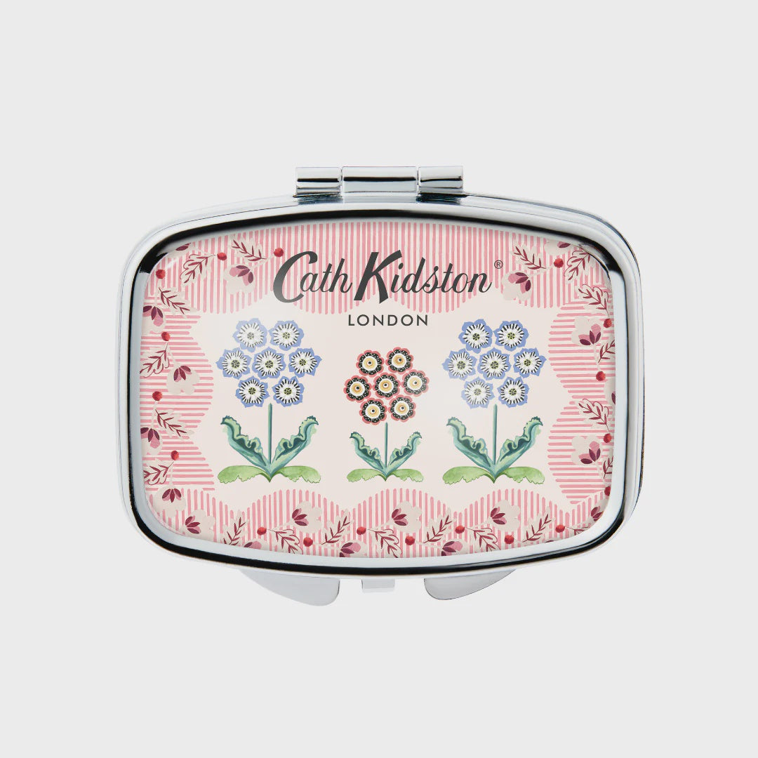 Heathcote & Ivory Woven Flowers Mirror Compact Lip Balm