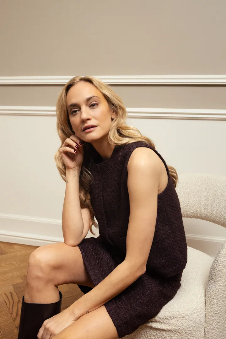 Fransa Odette Waistcoat Fudge