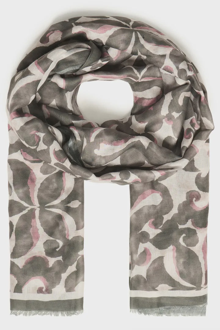 Fransa Sanni Scarf Boho Bloom Smokey Olive
