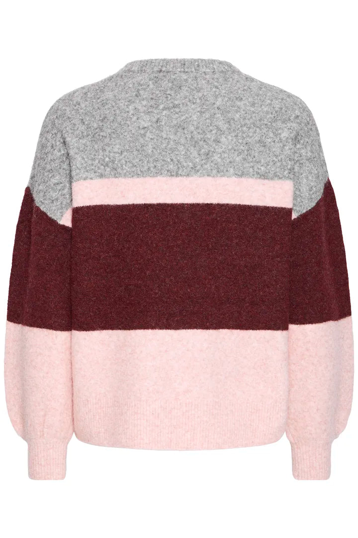 b.young Omea O-Neck Jumper Port Royale Mix