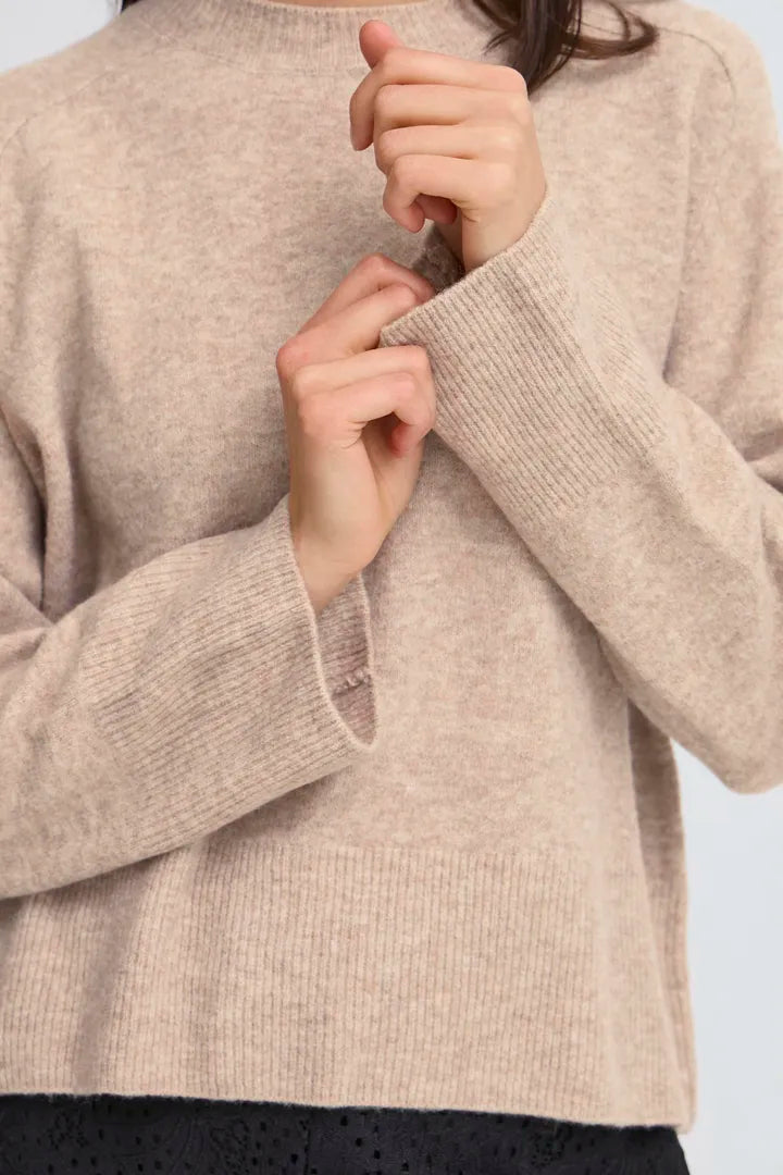 Fransa Noah Pullover Desert Taupe Melange