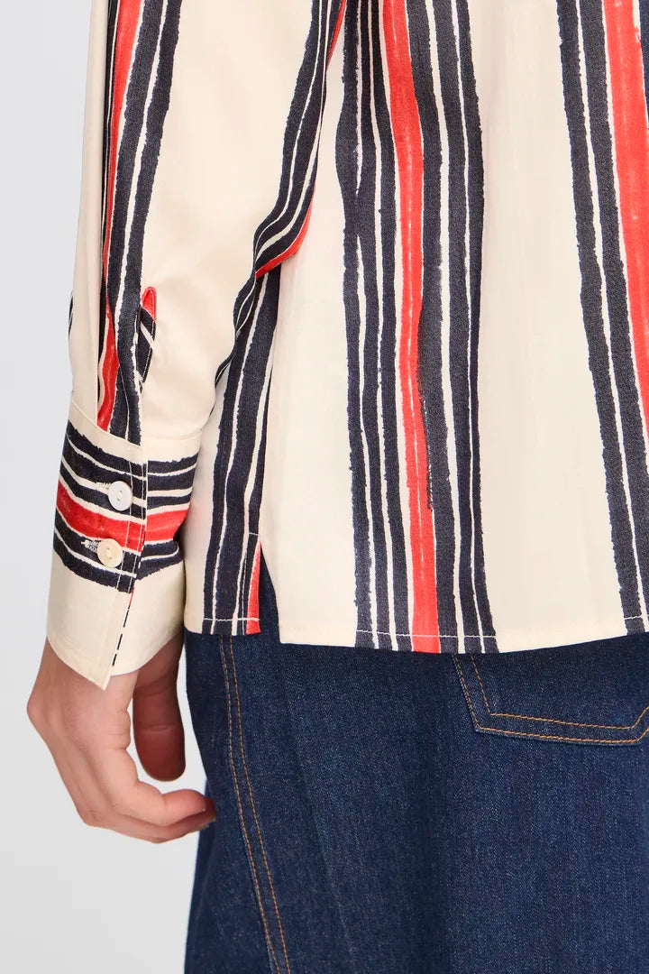 Fransa Alda Shirt Whisper White Art