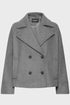b.young Cilia Short Jacket Mid Grey Melange