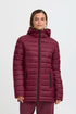 b.young Berta Padded Hood Coat Port Royale
