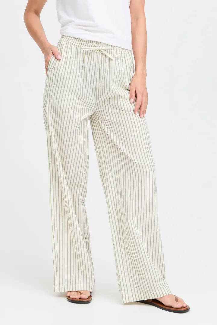 Fransa Bonnie Trousers Cashmere Blue Art