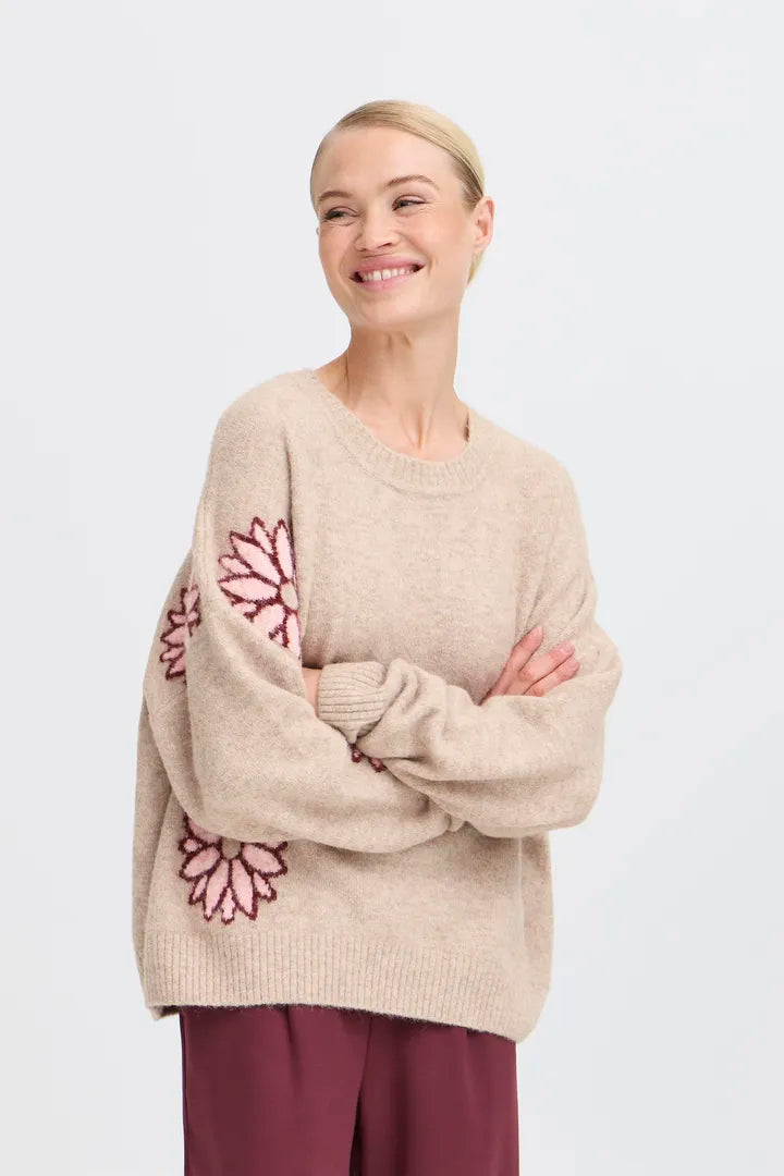 b.young Omea Jumper Cement Mix