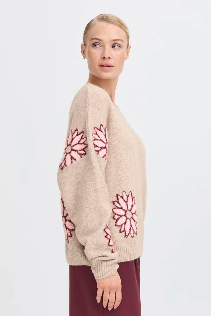 b.young Omea Jumper Cement Mix