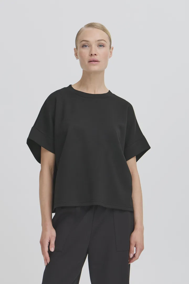 b.young Pusti Short Sleeve Sweatshirt Black