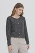 Fansa Noah Cardigan Charcoal Grey Melange
